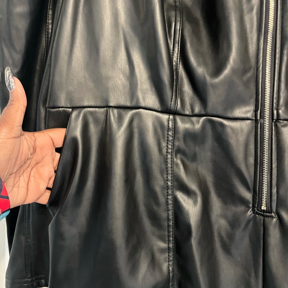 NWT Faux Leather Romper - Picture 3 of 5